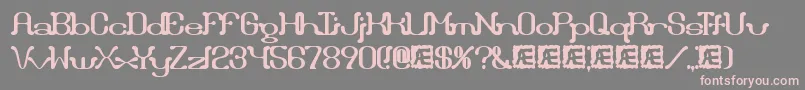 Draggleo Font – Pink Fonts on Gray Background