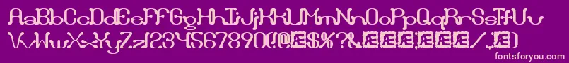 Draggleo Font – Pink Fonts on Purple Background