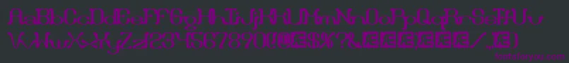 Draggleo Font – Purple Fonts on Black Background