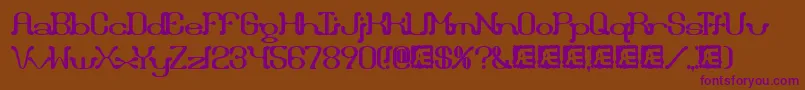 Draggleo Font – Purple Fonts on Brown Background