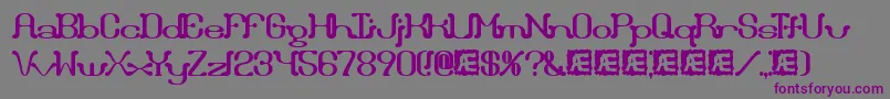 Draggleo Font – Purple Fonts on Gray Background