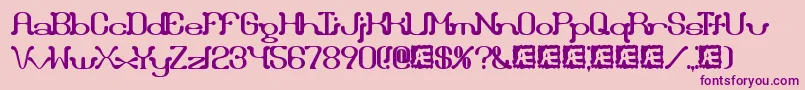 Draggleo Font – Purple Fonts on Pink Background