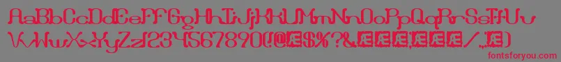 Draggleo Font – Red Fonts on Gray Background