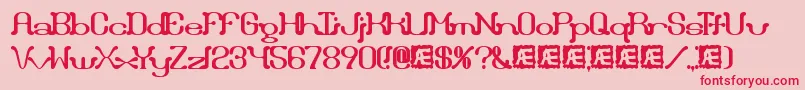Draggleo Font – Red Fonts on Pink Background