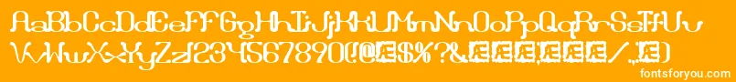 Draggleo Font – White Fonts on Orange Background