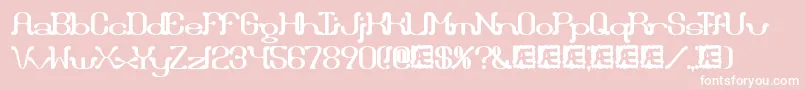 Draggleo Font – White Fonts on Pink Background