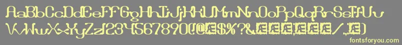 More about Draggleo Font Draggleo Font – Yellow Fonts on Gray Background