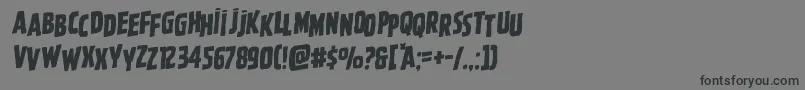 フォントGhoulishintentshiftrotal – 黒い文字の灰色の背景
