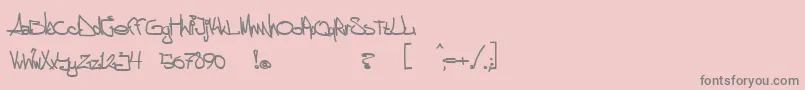 フォントggstock – ピンクの背景に灰色の文字