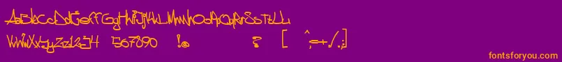 More about ggstock Font ggstock Font – Orange Fonts on Purple Background