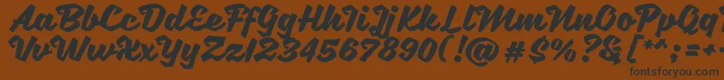 SweetSorrow Font – Black Fonts on Brown Background