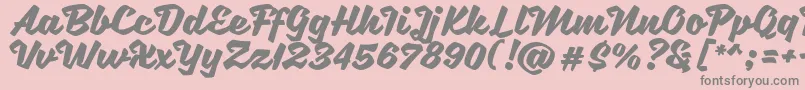 SweetSorrow Font – Gray Fonts on Pink Background