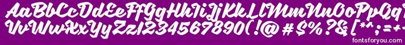 SweetSorrow Font – White Fonts on Purple Background