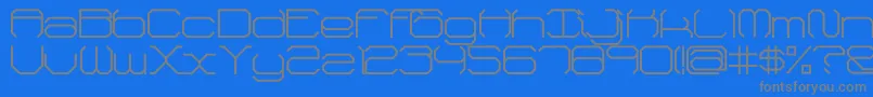 fuente FhReverse – Fuentes Grises Sobre Fondo Azul