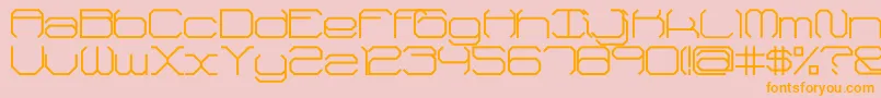 FhReverse Font – Orange Fonts on Pink Background