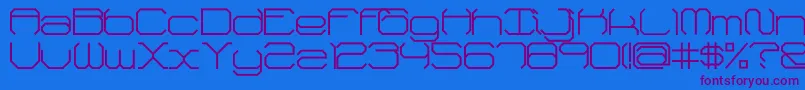 FhReverse Font – Purple Fonts on Blue Background