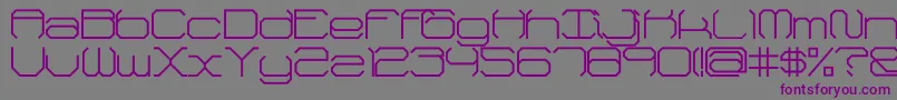 FhReverse Font – Purple Fonts on Gray Background