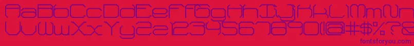 FhReverse Font – Purple Fonts on Red Background