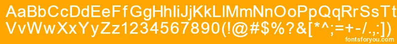 Un1251n Font – White Fonts on Orange Background