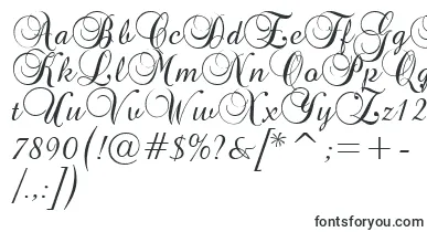  Brockscript font