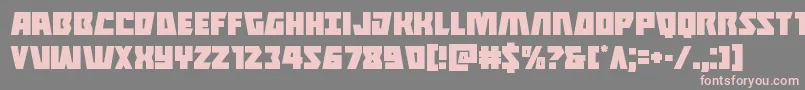 Halfshellhero Font – Pink Fonts on Gray Background