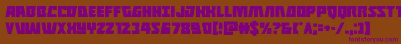 Halfshellhero Font – Purple Fonts on Brown Background