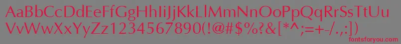 Ft87 Font – Red Fonts on Gray Background