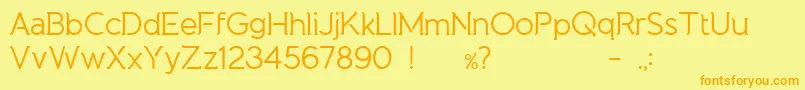 Lisätietoja NaturaPlayRegular-fontista NaturaPlayRegular-fontti – oranssit fontit keltaisella taustalla