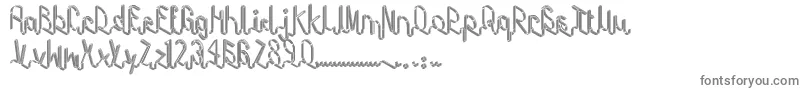 Tape-Schriftart – Graue Schriften auf weißem Hintergrund