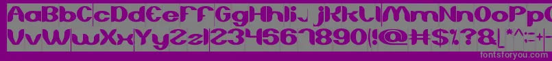 Шрифт AboutYouInverse – серые шрифты на фиолетовом фоне