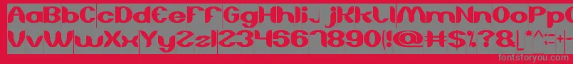 AboutYouInverse Font – Gray Fonts on Red Background