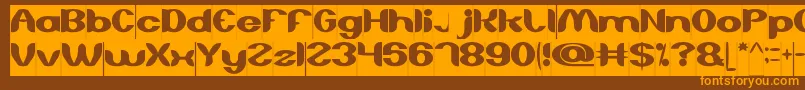 AboutYouInverse Font – Orange Fonts on Brown Background