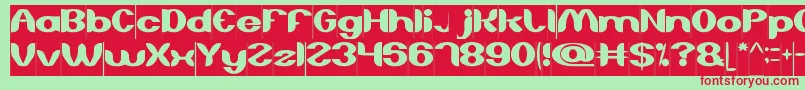 AboutYouInverse Font – Red Fonts on Green Background