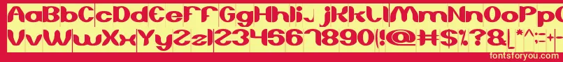 AboutYouInverse Font – Yellow Fonts on Red Background