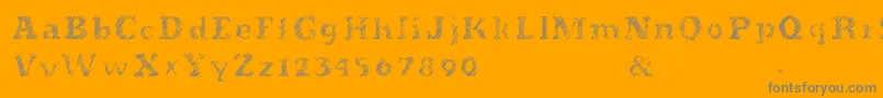 Evanescente Font – Gray Fonts on Orange Background