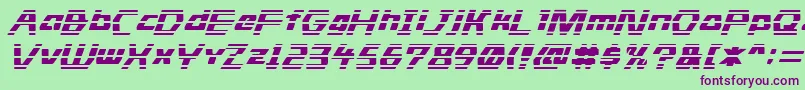 Stride Font – Purple Fonts on Green Background