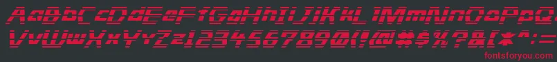 Stride Font – Red Fonts on Black Background