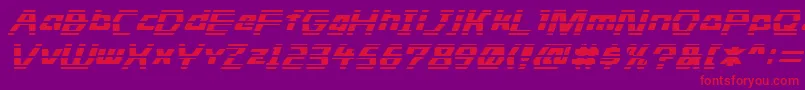 Stride Font – Red Fonts on Purple Background