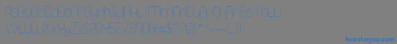 RingerExtralight Font – Blue Fonts on Gray Background