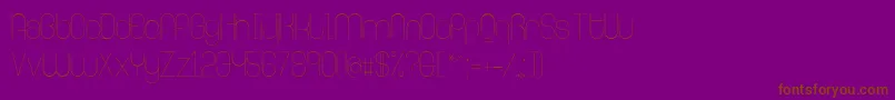 RingerExtralight-Schriftart – Braune Schriften auf violettem Hintergrund