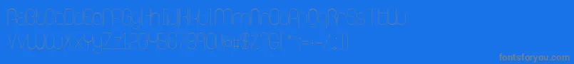 RingerExtralight Font – Gray Fonts on Blue Background