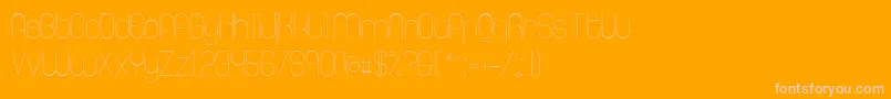 RingerExtralight Font – Pink Fonts on Orange Background