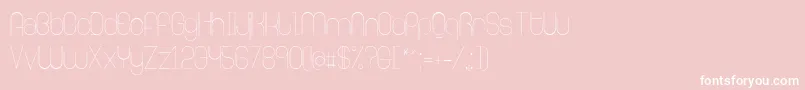 RingerExtralight Font – White Fonts on Pink Background