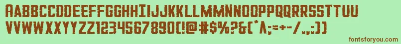 GiIncognitoexpand Font – Brown Fonts on Green Background