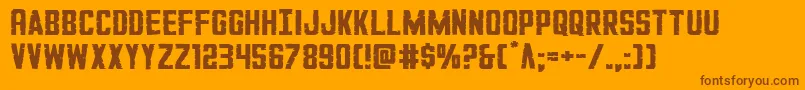 GiIncognitoexpand Font – Brown Fonts on Orange Background