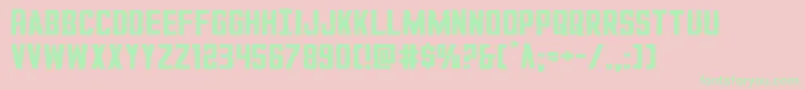 GiIncognitoexpand Font – Green Fonts on Pink Background