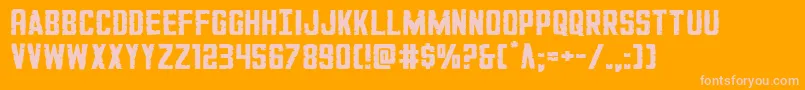 GiIncognitoexpand-Schriftart – Rosa Schriften auf orangefarbenem Hintergrund