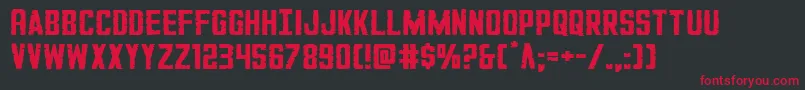 GiIncognitoexpand Font – Red Fonts on Black Background