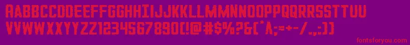 Police GiIncognitoexpand – polices rouges sur fond violet