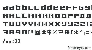  PixeldustExpandedBold font